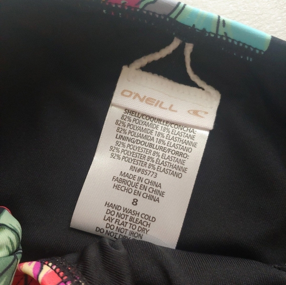 O'Neill NEW girls Tropical Keyhole Tankini Swimsuit Set - Picture 12 of 16